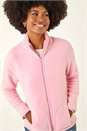 Pink Reversible Fleece Zip Jacket, Image 4 of 6