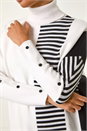 Ivory  Stripe Colour Block Jumper, Image 5 of 5