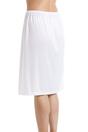White Camille Lingerie White 24'' Cling Resistant Under Skirt Half Slip, Image 2 of 5