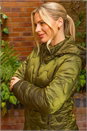 Khaki Hooded Quilted Puffer Coat, Image 3 of 3
