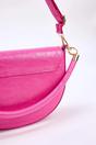Pink Metal Clasp Saddle Shoulder Bag, Image 4 of 4