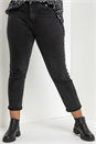 Black Curve High Waisted Mom Jeans, Image 1 of 3