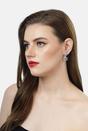 Silver Infinity Pear shaped Earrings, Image 4 of 4