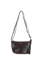 Chocolate 'Naomi' Real Leather Compact Crossbody Bag, Image 2 of 4