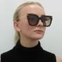 Brown Jimmy Choo Brown Square Glitter Havana Brown Gradient Sunglasses, Image 5 of 6