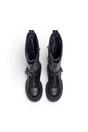 Black Womens High Goth Biker Boots -Gospher Hi, Image 7 of 7