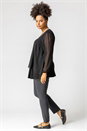 Dark Grey Curve Full Length Stretch Trousers, Image 4 of 5