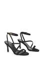 Black XY LONDON Black 'Sherry'' Strappy Barely There Stilettos Heel Shoes, Image 4 of 5