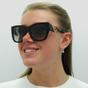 Black Prada Black Square Black and Tortoise Grey Gradient PR21YS, Image 5 of 8