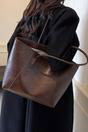 Brown Large Tote Handbag With Shoulder Strap, Image 1 of 3