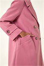 Pink Premium Buttoned Coat, Image 6 of 8