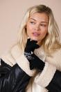 Black Pattern Gloves - Touch Screen, Image 2 of 4