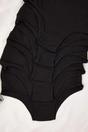 Black 5 Pack Plain High Waist Cotton Rich Black Briefs, Image 2 of 2