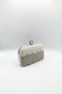 Silver Vintage Pearl and Diamante Clutch Bag, Image 4 of 5