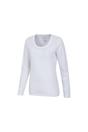 White Agra Slub Long Sleeved Top, Image 3 of 4