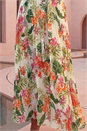 Ivory  Floral Pleated Halter Neck Maxi Dress, Image 4 of 4