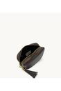 Brown The Tassel Chocolate Leather Crossbody Bag, Image 4 of 5