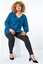 Black Curve Ponte Jersey Stretch Legging , Image 1 of 4
