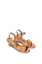 Rose 'Sammy' Diamante Mid Heel Strappy Wedge Sandals, Image 5 of 6