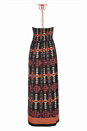 Orange Tribal Print Maxi Dress, Image 4 of 5