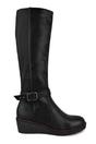 Black 'Ayleen' Wedge Heel Knee High Boots, Image 2 of 3