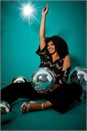 Black Curve Sequin Zig Zag Cami Top, Image 7 of 7