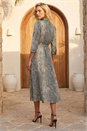  Animal Print Midi Shirt Dress, Image 3 of 4