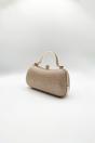 Gold Diamonte Handle Glitter Clutch Bag with Chain Strap, Image 3 of 5