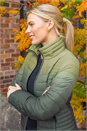 KHAKI Ombre Funnel Padded Coat, Image 3 of 3