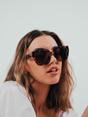Brown Tortoiseshell Oversized Cat Eye Sunglasses, Image 4 of 7