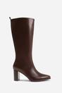 Dark Brown 'Delta' Block Heel Knee High Boots, Image 2 of 4