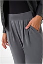 Grey Elastic Waist Hareem Trousers, Image 5 of 5