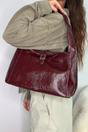 Red Classic Sleek Shoulder Bag, Image 2 of 4