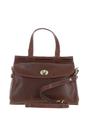 Brown Medium Real Leather Grab Bag, Image 1 of 4