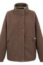 Mocha Emilica Borg Full Zip Fleece Jacket, Image 1 of 4