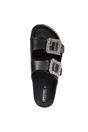 Black D Brionia R Grain Leather Sandals, Image 4 of 5