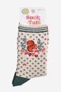 Green Squirrel Floral Wreath Bamboo Socks, Image 5 of 5