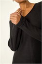 Black Soft Knitted Jumper, Image 5 of 5