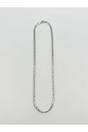 Silver Interlocked Chain Necklace in Silver, Image 3 of 3