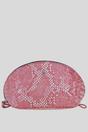 Pink 'Philippa' Real Leather Makeup Bag, Image 1 of 4