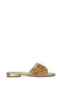 Gold 'Ziva' Embroidered Sequin Slip On Slider Sandals, Image 1 of 6
