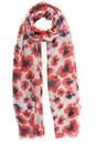 Red Poppy Floral Lightweight Scarf, Image 3 of 3