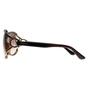 Brown Salvatore Ferragamo Brown Round Dark Brown  Brown Grey Gradient SF600S, Image 3 of 4