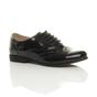 Black Flat Lace Up Oxfords Brogues, Image 1 of 6