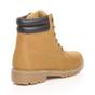 Camel AJVANI Camel Low Heel Lace Up Biker Worker Boots, Image 4 of 6