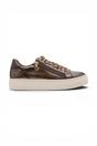 Brown Faux Leather Sneakers - 23313, Image 1 of 8