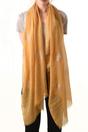Mustard Silver Glitter Star Lightweight Scarf, Image 1 of 2