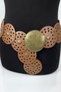 Tan Large Disc Belt, Image 1 of 2