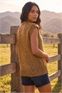 Brown Speckled Knit Vest, Image 3 of 4