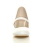 White AJVANI White Mid Heel Mary Jane Court Shoes, Image 6 of 6